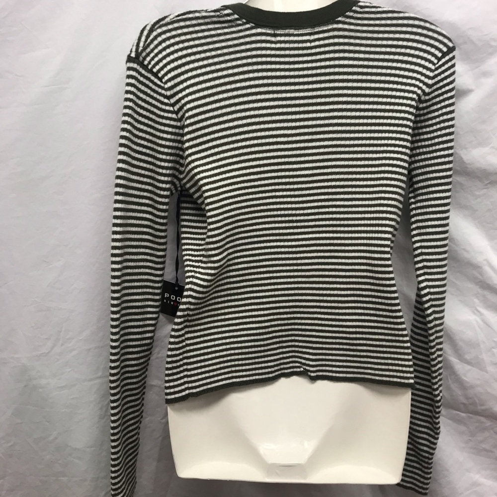 Cardigan Striped Button up Sweater - Picture 5 of 6
